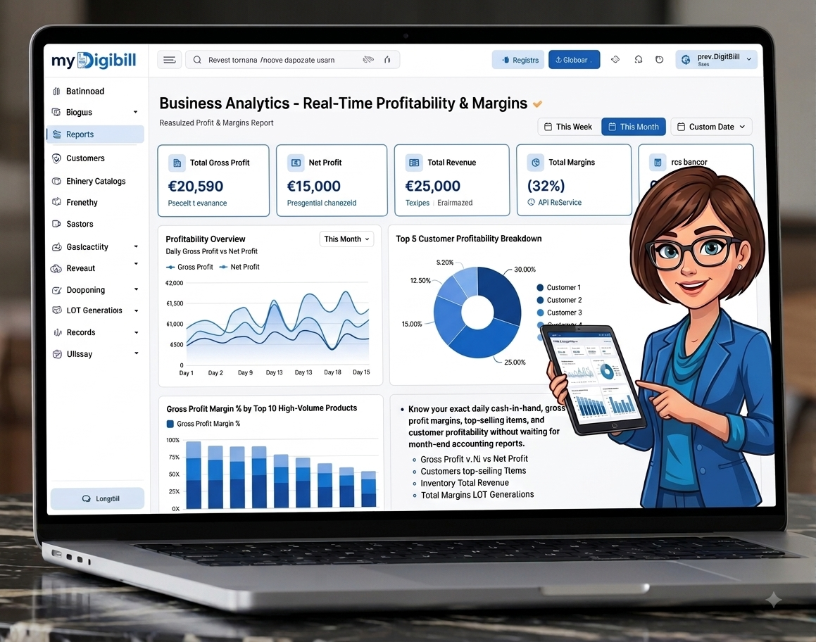 myDigiBill Business Analytics & Profit Intelligence Dashboard